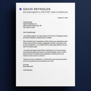 Cover Letter Add-On